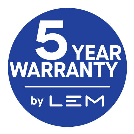 LEM warranty 5 years