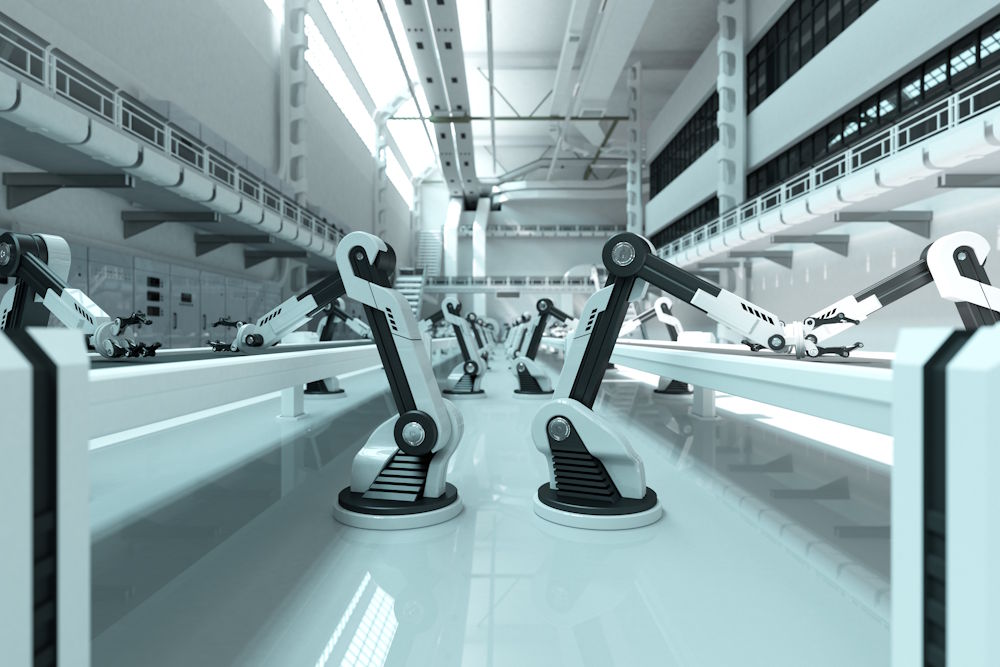 robotics arms industrial factory