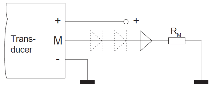 Transducers with a unipolar power 